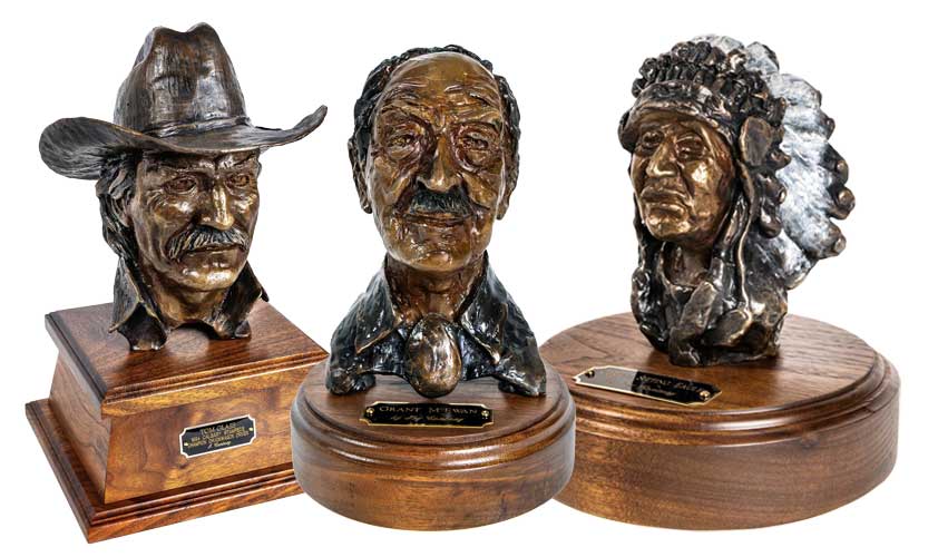 3 Quick Draw bronzes